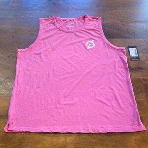 NWT Peloton Studio Side Slit Tank Pink Size XL